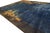 1930s Royal Blue Solid Floral Modernist Antique Chinese Art Deco Gallery Rug For Sale - Image 4 of 12