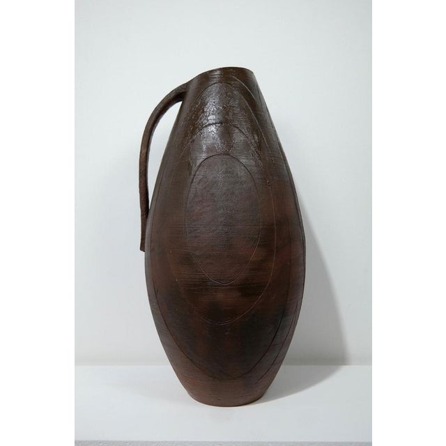 Large Modern Ceramic Floor Vase For Sale - Image 5 of 8