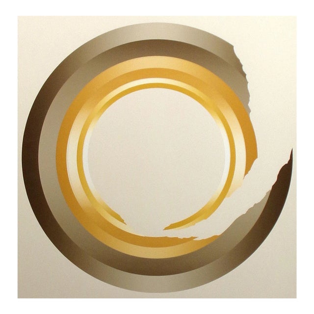 Abstract Jim Boutwell "Intentions of Sincerity Ii" Signed Numbered Vintage Serigraph Art Print For Sale