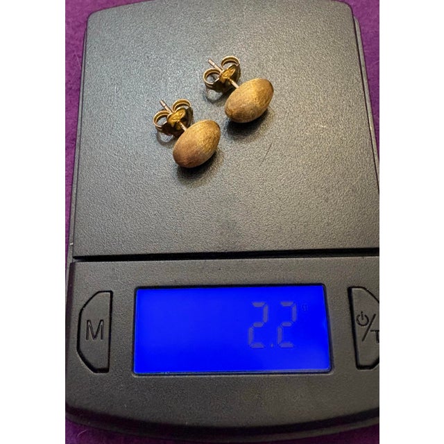 Late 20th Century Late 20th Century Marco Bicego Africa 18k 750 Gold Stud Earrings, A Pair For Sale - Image 5 of 10