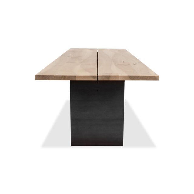 Wood Zoom Dining Table in Walnut by Mobimex Tix For Sale - Image 7 of 9
