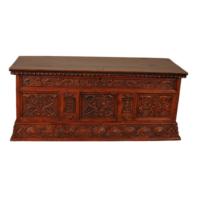 18th Century Catalan Chest with Small Door For Sale