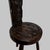 Wood Welsh Hand-Carved Oak Spinning Chair from the Studio of Art & Antiquity, Devon, 1970s For Sale - Image 7 of 11