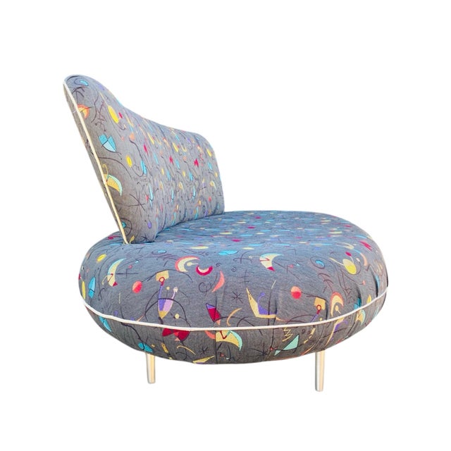 1970s Mid Century Modern Space Age Atomic Disk Sofa For Sale - Image 11 of 12