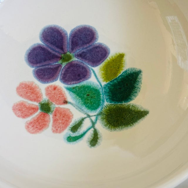 White Franciscan Earthenware Floral Bowls - Set of 5 For Sale - Image 8 of 10