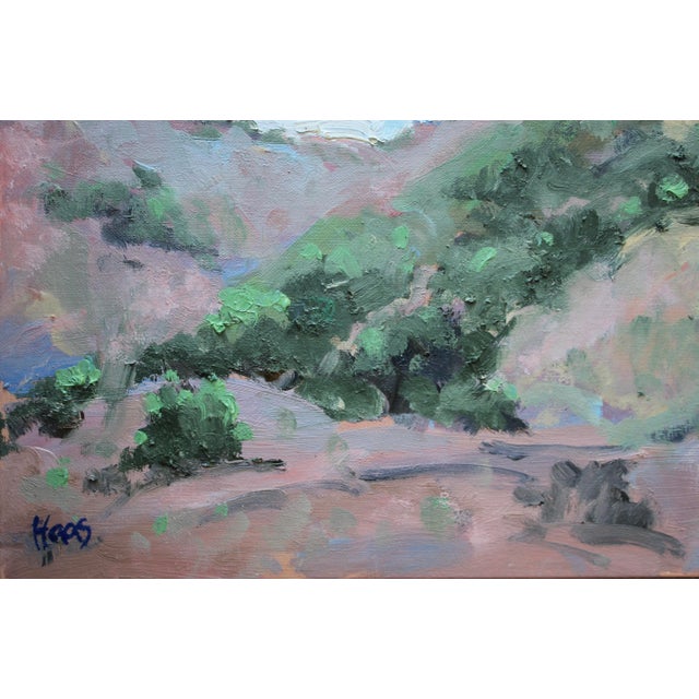 Textile Impasto Desert Landscape Oil Painting – American Southwest Inspired Art For Sale - Image 7 of 9