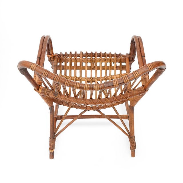 Armchair in Rattan, 1950s For Sale - Image 6 of 14