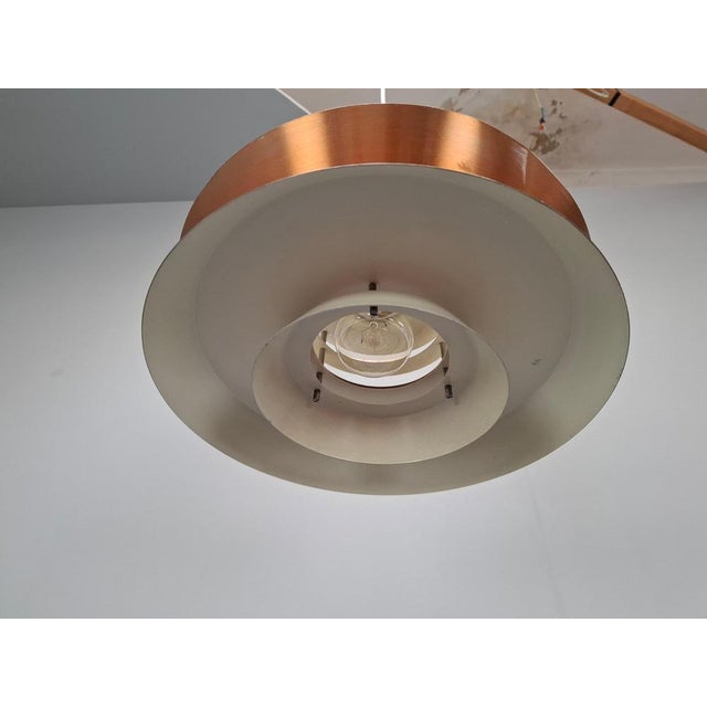 Vintage Danish Brass Pendant Light by Carl Thore for Granhaga, 1960s For Sale - Image 14 of 18