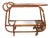 Danish Bamboo and Rattan Bar Cart by Elvin Geertsen, 1950s For Sale