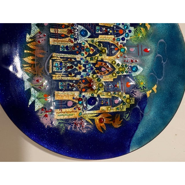 1970s 1970s Agi Vardi Israeli Art Plate - Kibbutz Givat Haim - Hand Signed For Sale - Image 5 of 7