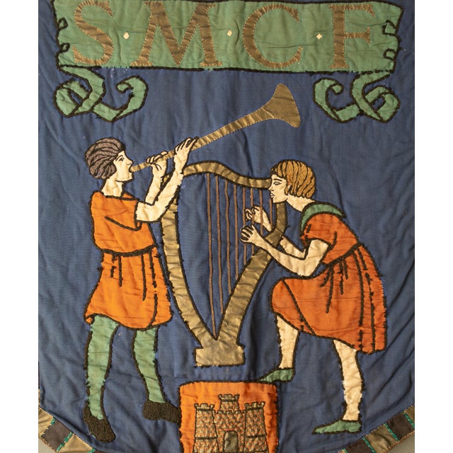 Antique British Music or Choral Procession Banners Orford Castle Suffolk For Sale - Image 15 of 17
