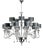 Collection Orchidea Chandelier, Metal and Crystal, NCS 437 by Jago For Sale