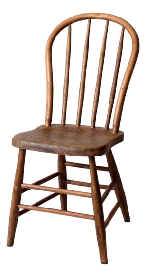 Antique Farmhouse Spindle Back Windsor Chair