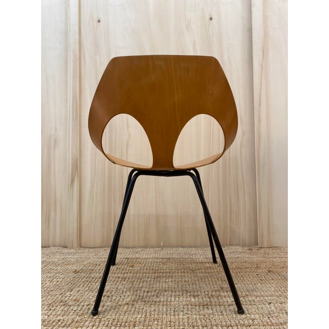 Chair by Carl Jacobs for Airborne, 1950s, in Very Good conditions. Designed 1950 to 1959 This piece has an attribution...