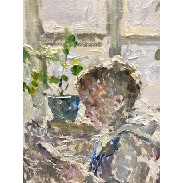 Georgij Moroz, Lettura, Oil Painting, 2001 For Sale - Image 4 of 9