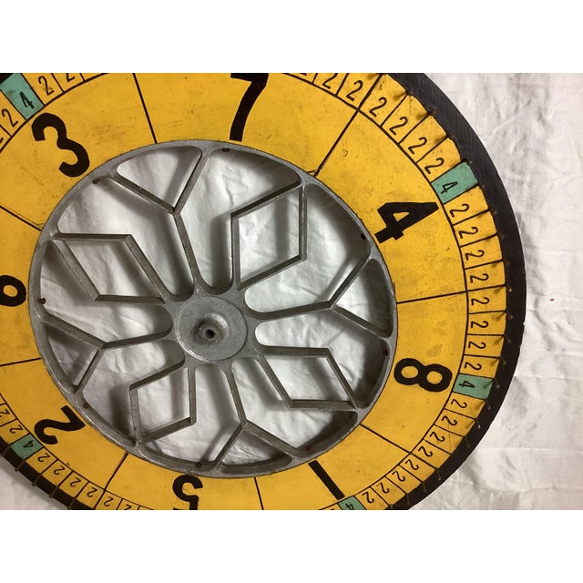 Antique Carnival Game Wheel of Chance With Two Sided Play For Sale - Image 10 of 10
