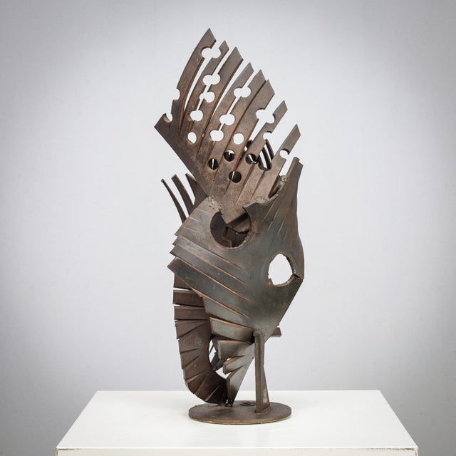 Dutch Artist, Brutalist Abstract Sculpture, 1960s, Iron For Sale - Image 11 of 11