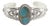 Vintage Southwestern Sterling Silver Turquoise Cuff Bracelet For Sale