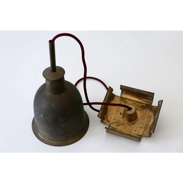 Mid-Century Modern Brass Church Pendant Lamp, Germany, 1950s For Sale - Image 16 of 18