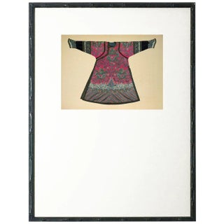 Raspberry Robe in Bamboo Frame 13x17 For Sale