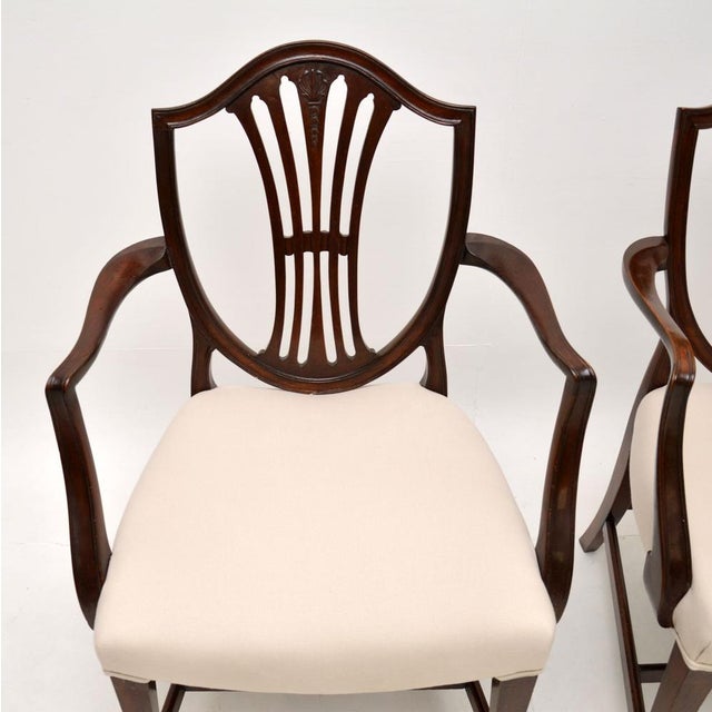 1900 - 1909 Georgian Carver Armchairs, 1900s, Set of 2 For Sale - Image 5 of 9