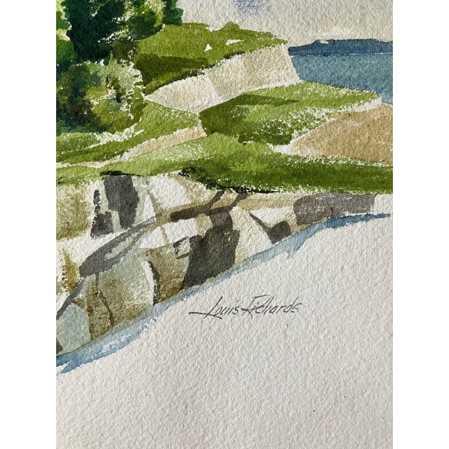 Original 22.5 x 31.5 watercolor painting on paper signed bottom right unframed