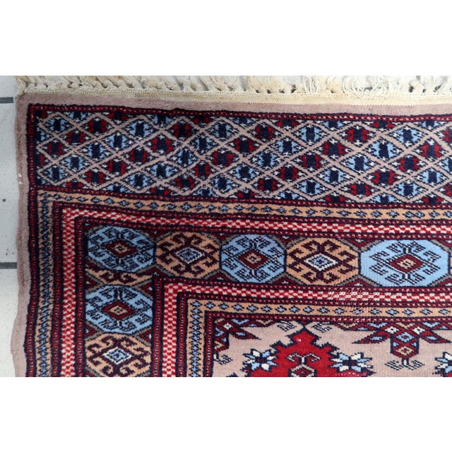 1920s, Antique Uzbek Bukhara Handmade Rug 3.1' X 4.1' For Sale In New York - Image 6 of 13