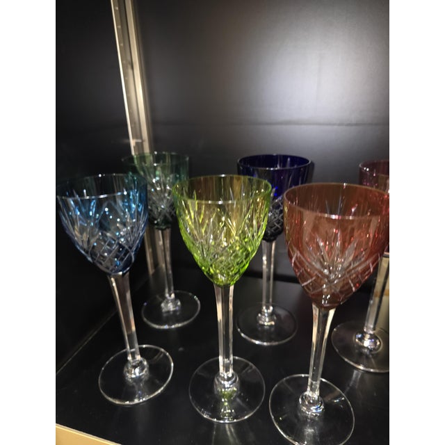 Saint-Louis Chantilly Pattern Glasses from Saint Louis, 1970s, Set of 12 For Sale - Image 12 of 15