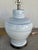 Stylish Currey & Co Prototype Porcelain Jar Lamps - Pair. White & Blue swirl pattern. Showroom floor sample.