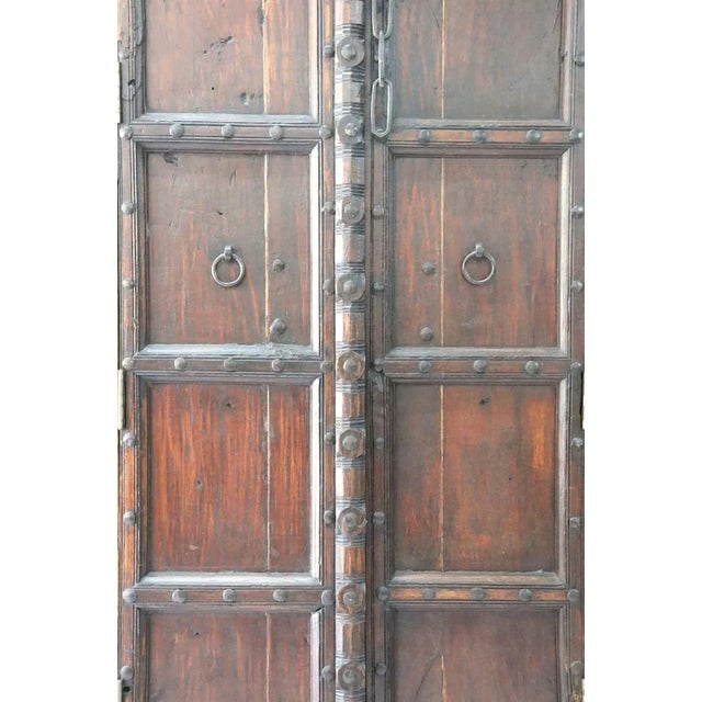 1900 - 1909 Large Antique Primitive Wooden Armoire or Cupboard For Sale - Image 5 of 7