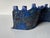 1990’s Vintage Handmade Blue Glazed Studio Pottery Ceramic Sculptural Menorah For Sale - Image 9 of 12