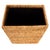 Artifacts Rattan Rectangular Tapered Waste Basket with Metal Liner in Honey Brown - 11" For Sale - Image 4 of 7