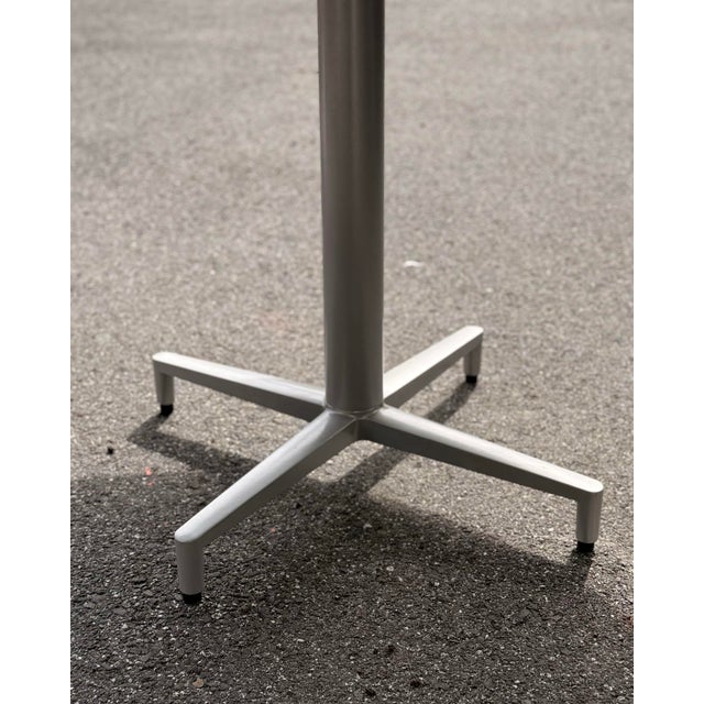 Herman Miller Geiger for Herman Miller ‘Levels’ 48” Round Table, Wood Top With Aluminum Base For Sale - Image 4 of 6