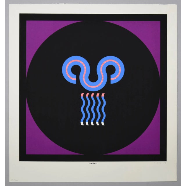 Kumi Sugaï, Aries, Lithograph, 1973 For Sale - Image 4 of 8