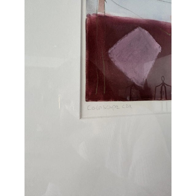 Framed Midcentury Modern Abstract Painting, Isabel Field For Sale - Image 10 of 10