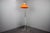 Vintage Hungarian Space Age Orange Plastic and Chrome Floor Lamp, 1970s For Sale - Image 3 of 14