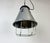 Metal Industrial Grey Aluminium Cage Pendant Lamp, 1970s For Sale - Image 7 of 18