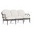Brown Jordan Calcutta Sofa, Textured Pewter frame with Fusion Natural fabric For Sale - Image 12 of 12