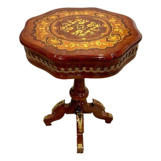 1990s Bedside Table French Side Table Baroque Style For Sale