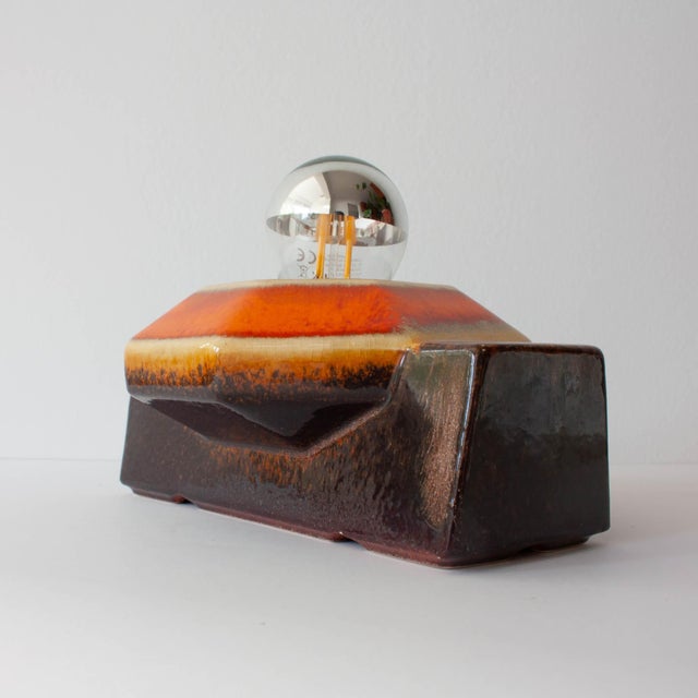 1970s Vintage Ceramic Sconces attributed to Pan Hustadt Leuchten, 1970s, Set of 2 For Sale - Image 5 of 18