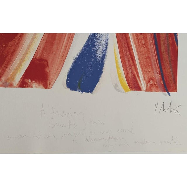 Modern Olivier Debre, The Red Curtain (Séguier), 1987, Lithograph For Sale - Image 3 of 6