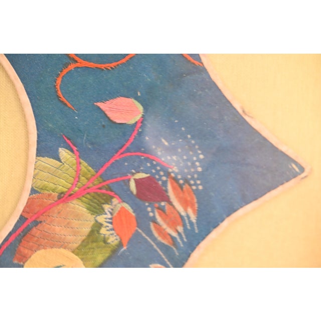 Chinese Chinese Silk Embroidered Collar Framed For Sale - Image 3 of 4