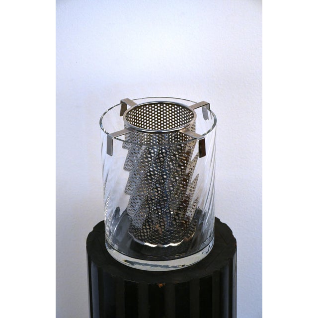 Swedish Art Glass Champagne Cooler Model "Helena" by Gunnar Cyrén for Orrefors, 1960´s Fine cooler in twisted art glass...