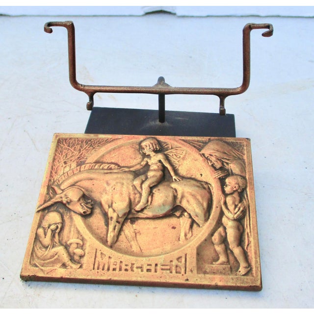 1920s' Mounted Bronze Plaque Marchen, Austria For Sale - Image 4 of 5