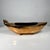 1960s Footed Ikebana Vase Mottled Gold Ceramic Boat For Sale - Image 10 of 10