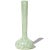 Mid-Century Modern Vintage Murano Fratelli Toso Green White Swirl Ribbons Italian Art Glass Soliflore Long Neck Flower Vase For Sale - Image 3 of 7
