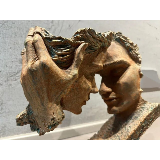 Antique Spanish Lovers Sculpture For Sale - Image 3 of 7