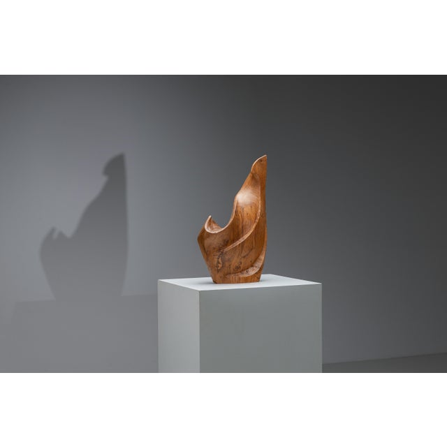 Sculptural Form in Elm, 1985 For Sale - Image 11 of 18