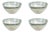 Lagoon 4-Inch Tall Alabaster Glass Bowls, Set of 4 For Sale