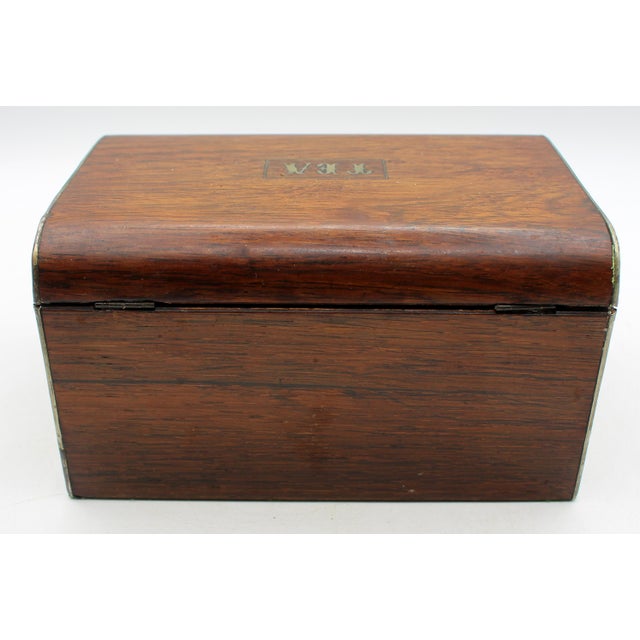 Victorian Mid-19th Century English Victorian Tea Caddy Box For Sale - Image 3 of 7